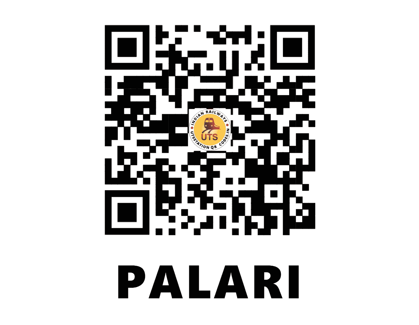 UTS QR Code for PALARI - PUE (SB - MADHYA PRADESH)